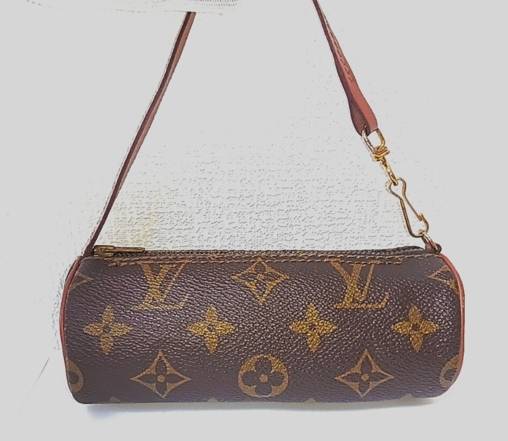 Louis Vuitton Monogram Papillon Attached Pouch Clutch Bag